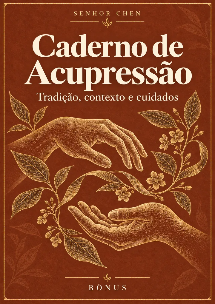 Arte de capa: Caderno de Acupressão
